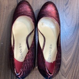 Red/ burgundy fit like a size 8.5 Gianni bini red platform stilettos